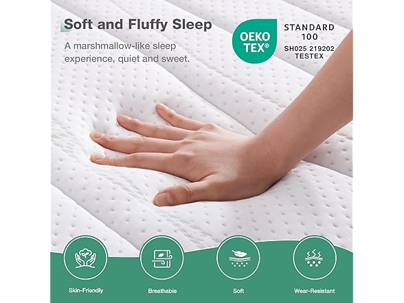 Novilla King Size 12" Gel Mattress