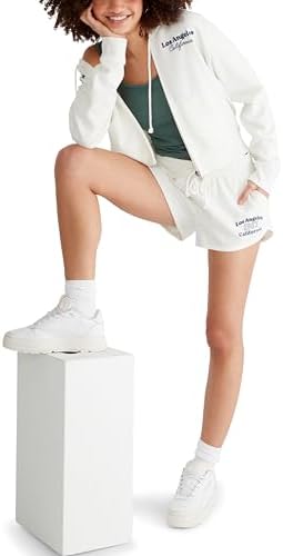 AEROPOSTALE Women's Graphic Dolphin Short, Ivory