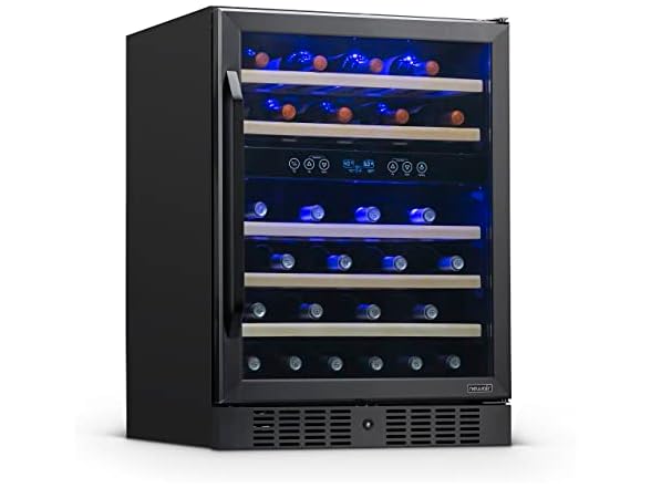 Newair Built-in Dual Zone Wine Fridge - 46 Bottles