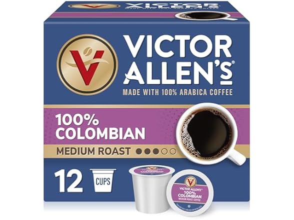 Victor Allen's Coffee 12ct 100% Colombian Coffee SSC