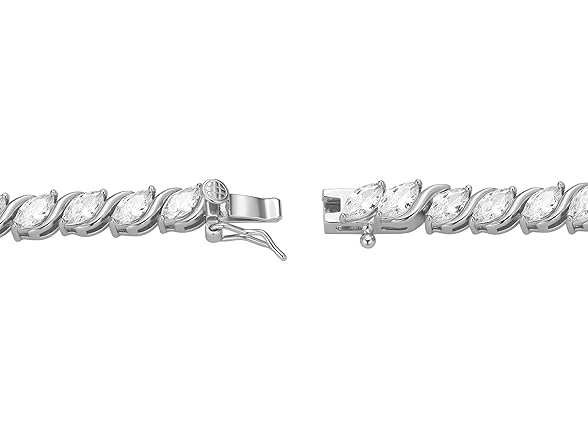 Amazon Essentials Cubic Zirconia Wave Bracelet