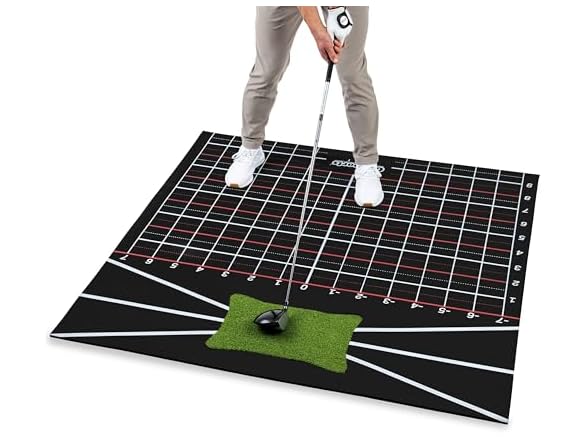 GoSports 5x5 Golf Hitting Mat Fix Slices Hooks