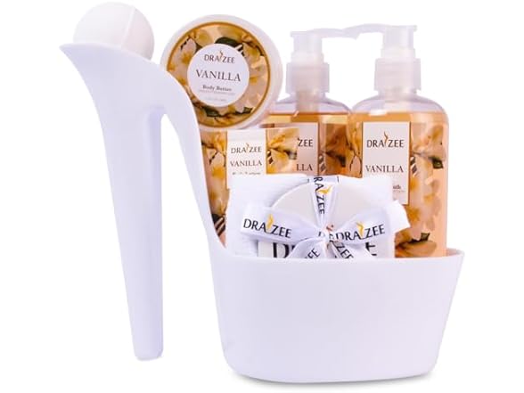 Draizee Luxury Spa Gifts for Women – 8 Pc Vanilla Scented