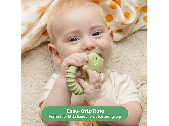 Tiger Tribe Dino Silicone Teether
