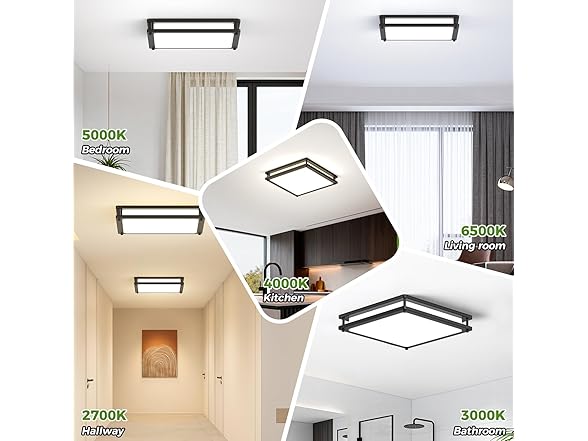 GoBright Flush Mount LED Ceiling Light Fixtures