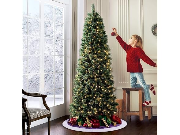 yuboo Purple Lavender Tree Skirt, 36" Faux Fur