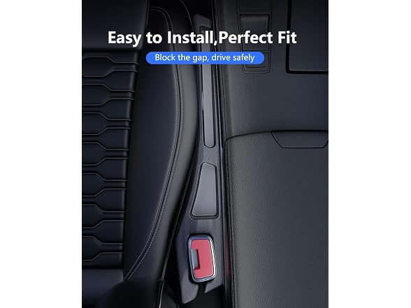 FOLUMAD APP-Auto-154 Car Seat Gap Filler 2 Pack Bla