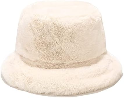 Women's Faux Fur Fuzzy Bucket Hat