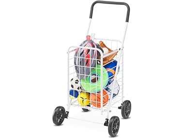 $15, Was $42.99, 65% Off! Whitmor Folding Utility Cart with Wheels dealfomo