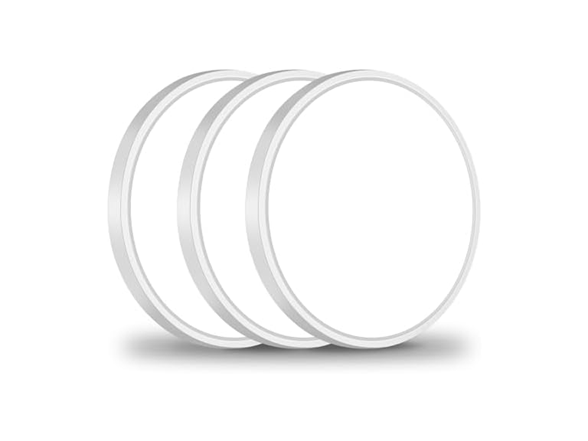 White-7 Inch-3 Packs