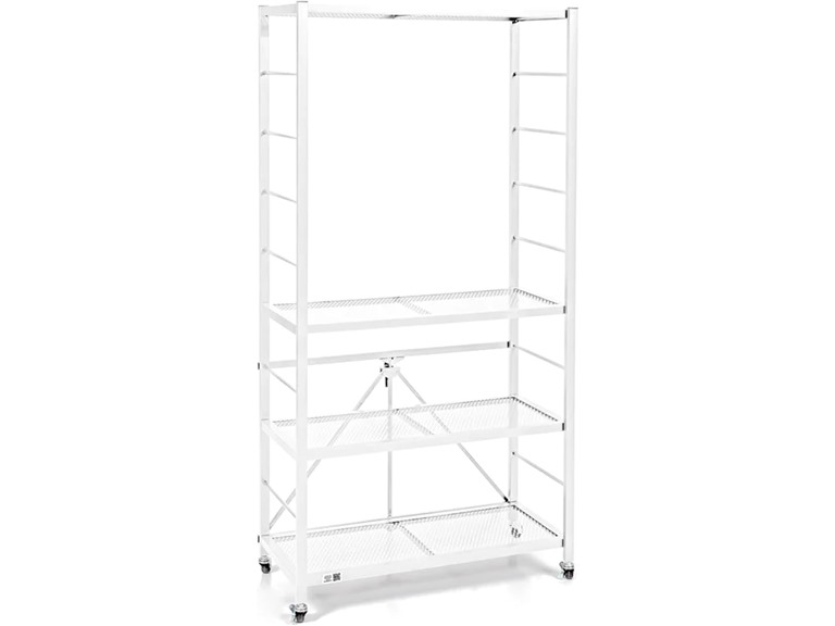 Origami R2-07W 4 Tier Adjustable Shelf Rack White WH