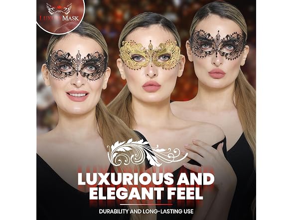 Luxury Mask (OS) Burlesque Boutique Rhinestones