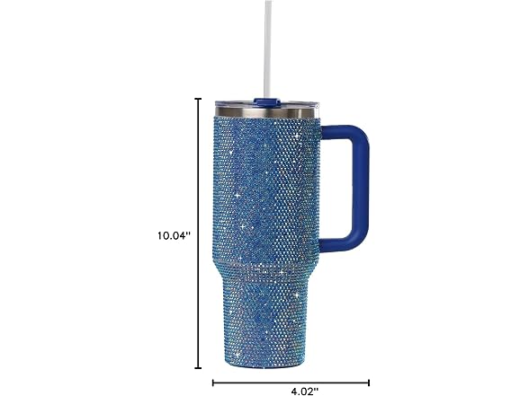 Sip+Sea Grenada 40oz Rhinestone-Encrusted Insulated Tumbler 
