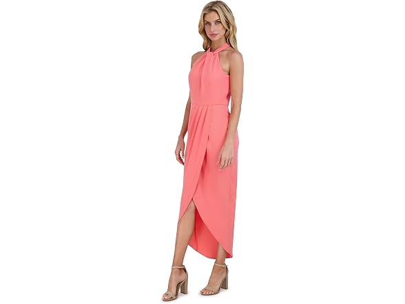 Julia Jordan Women (8) Knot-Neck Midi Halter Dress