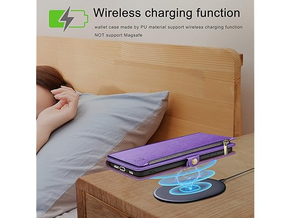 XcaseBar S23 Ultra Wallet Case, Purple