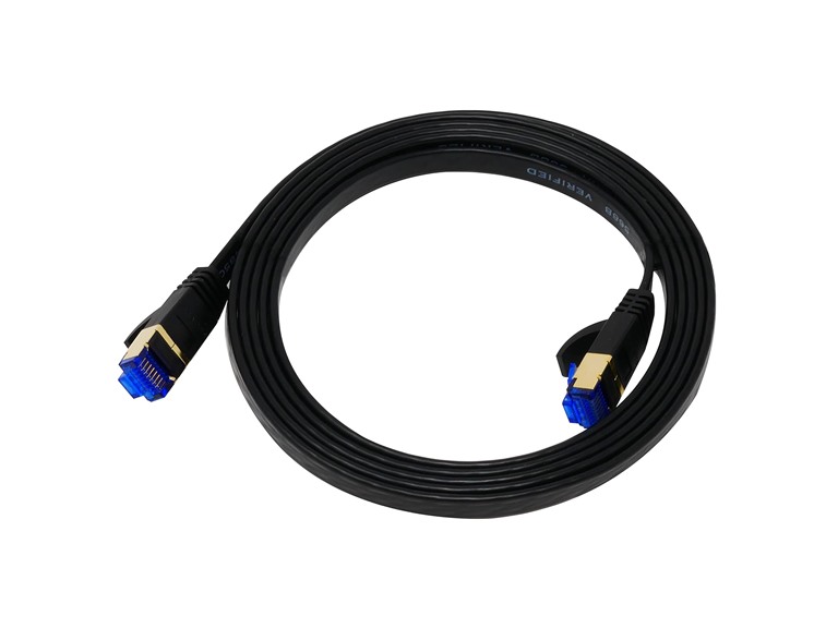 QualGear RJ45 Cat 7 Flat Ethernet Cable