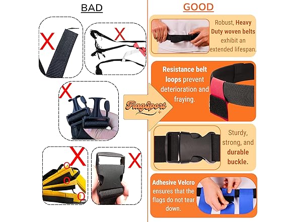 FlagSport Flag Football Belts