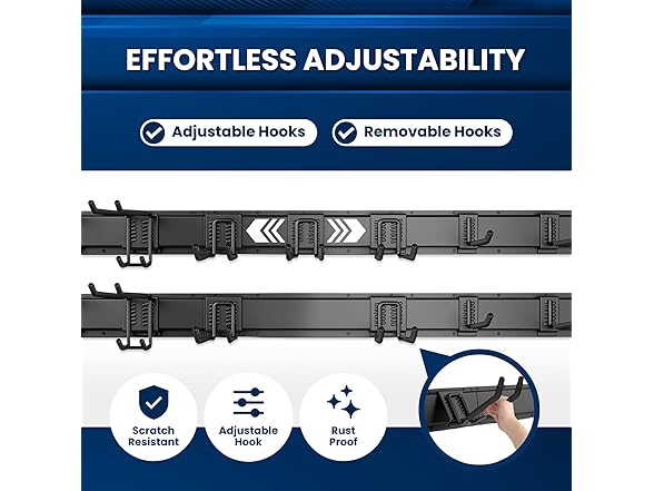 All-Metal Garage Tool Organizer Wall Mount