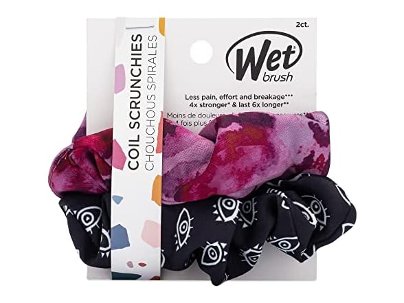 Wet Brush Coil Hair Scrunchies for Women