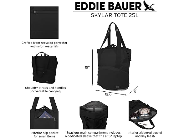 Eddie Bauer 25L Skylar Tote Bag
