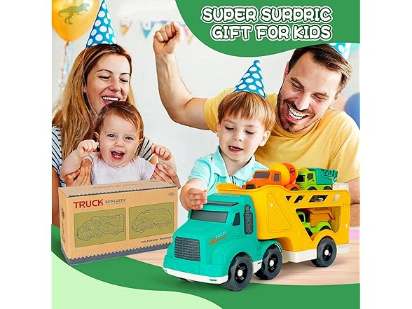 GDBAQAN Toy Trucks for Toddlers