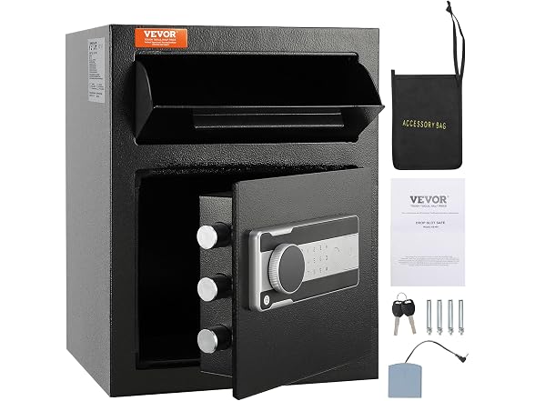 1.7 Cub Depository Safe, Deposit Safe with Drop