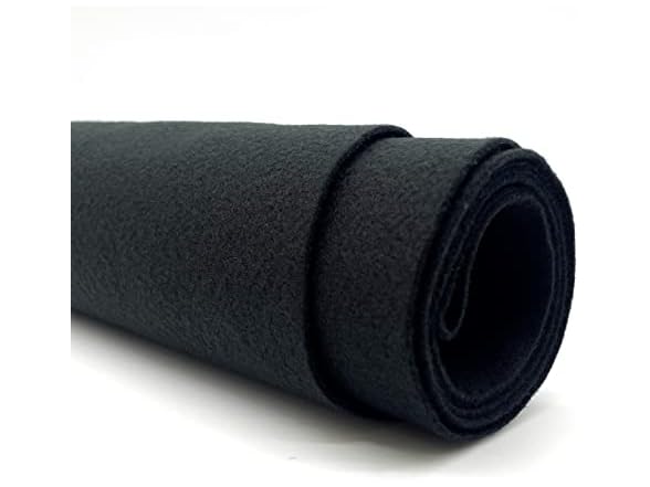 Ice Fabrics Craft Felt Fabric by The Yard, Black