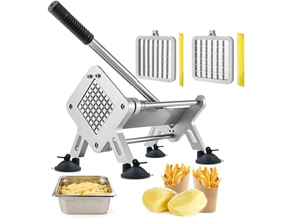 Stainless Steel Fry Cutter 1/2" & 3/8"