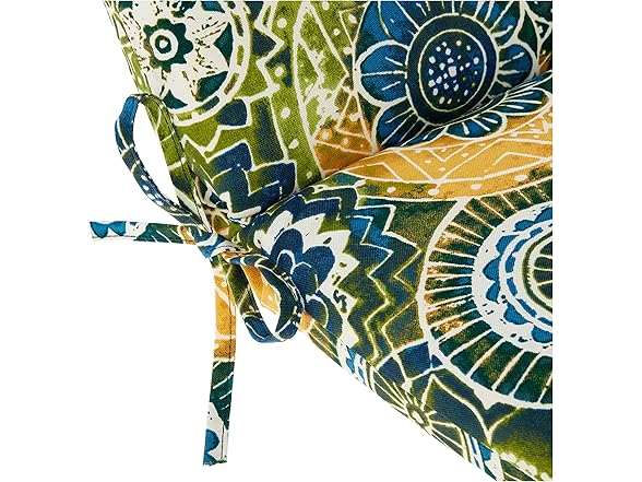 Pillow Perfect Omnia Lagoon Square Corner Chair Cushion