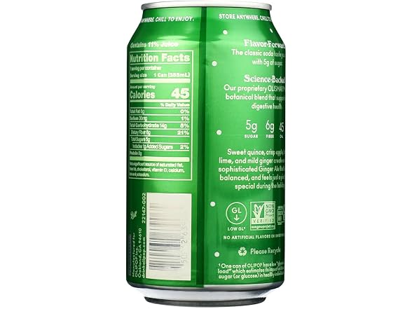Olipop Ginger Ale Prebiotic Soda Sgl, 12
