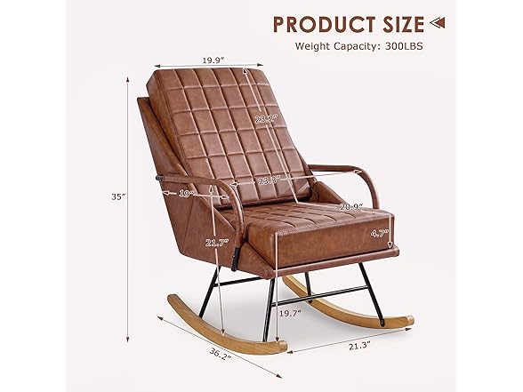 VECELO Rocking Chair