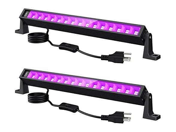 lamvip 38W UV Blacklight Bar 2-Pack