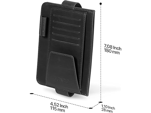 Leather Car Visor Organizer