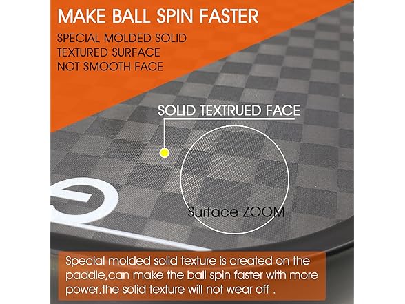 Pickleball Paddle Pro,Weave Graphite