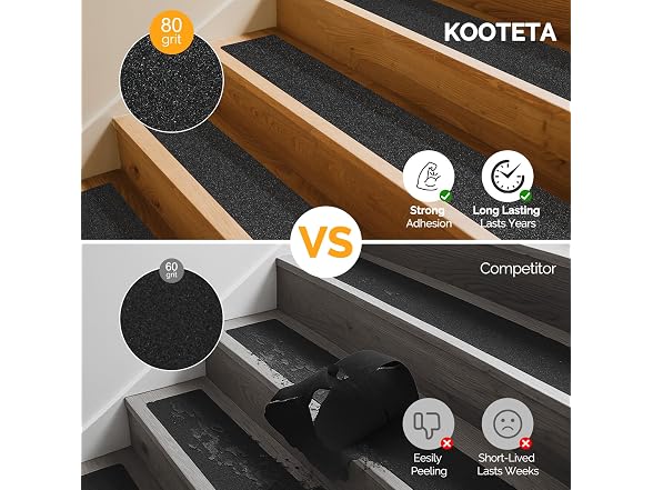 KOOTETA Outdoor Stair Treads Non Slip