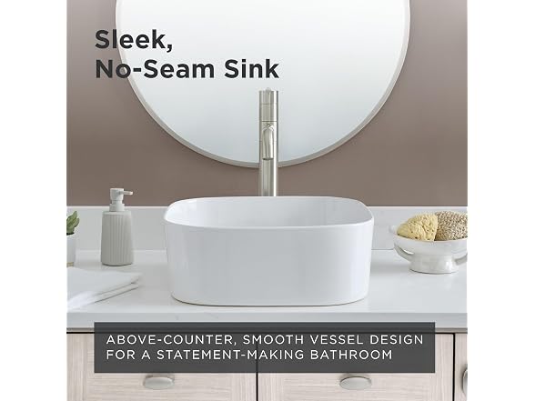 Gerber Cymira 16in Square Vessel Sink