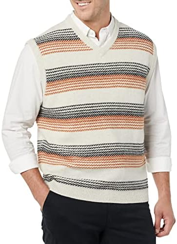 Amazon Essentials Men's Lambs Wool Sweater Vest (Previously Goodthreads), Pale Grey Ombre, X-Large