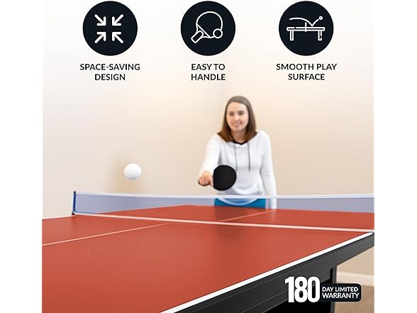Hathaway 9 ft Quick Set Table Tennis Conversion Top