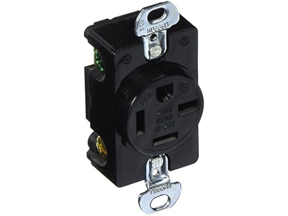 Hubbell Receptacle, Single, 20A