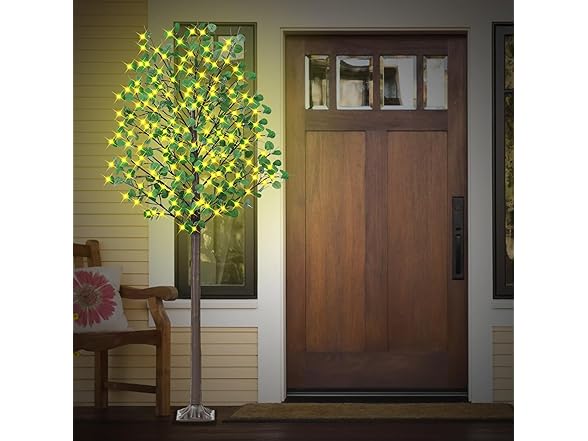 7FT Lighted Eucalyptus Tree w/ 170 LED
