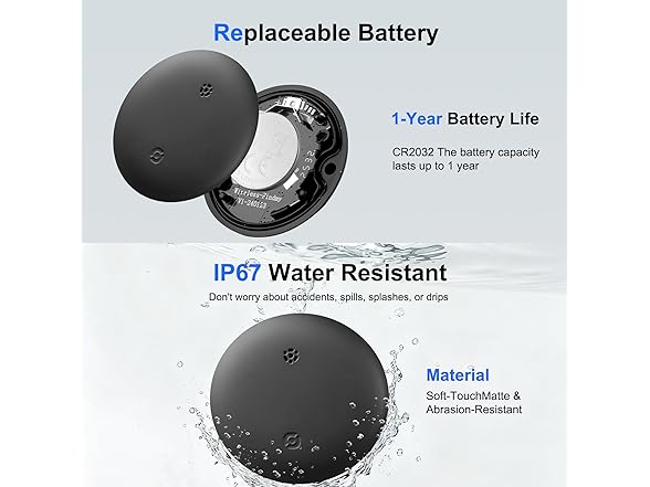 Gudluky Android Tracker Tags, 4 Pack