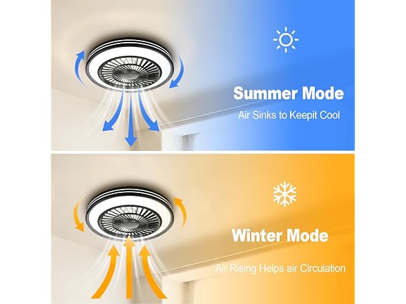 WUTGHUI Ceiling Fan w/Remote
