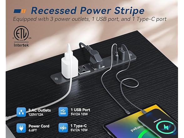 AODK 55 inch Small Computer Desk