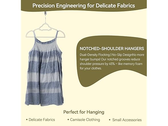 GoodtoU 50 Pack Kids Velvet Hangers