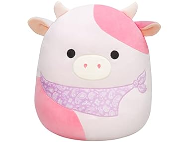 $11.99, Was $19.99, 40% Off! Squishmallows Original 14" Reshma Light Pink Cow dealfomo