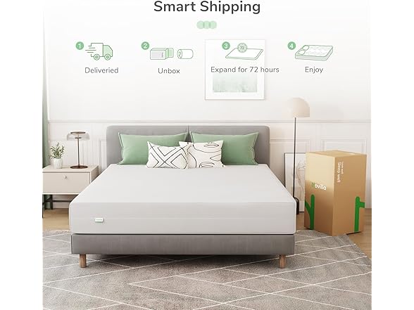 Novilla Full 12" Foam Mattress in a Box