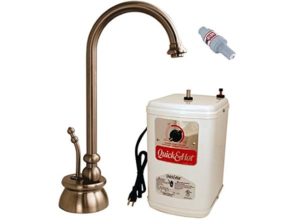 Westbrass A261HFP-11 10" Calorah 1-Handle Hot Water Dispenser