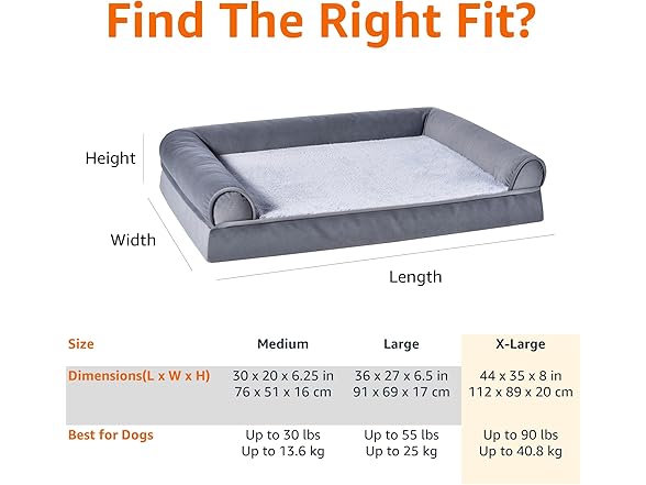 Amazon Basics Foam Living Room Pet Bed