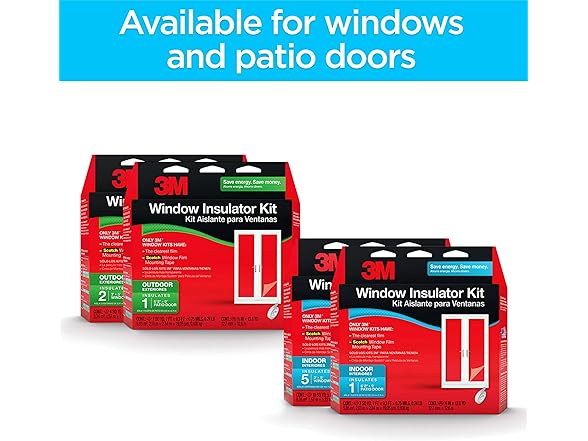 3M Indoor Window Insulation, Insulator Kit 5pk