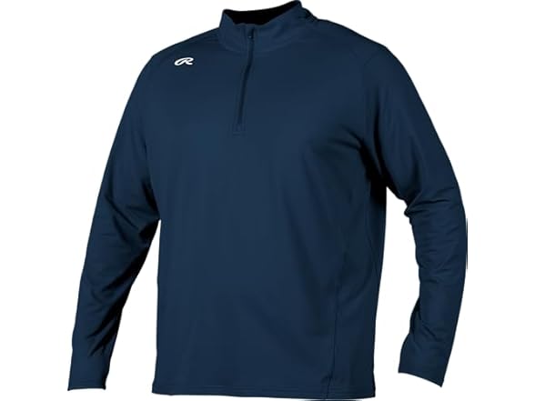 Men's Quarter Zip Pullover M Navy